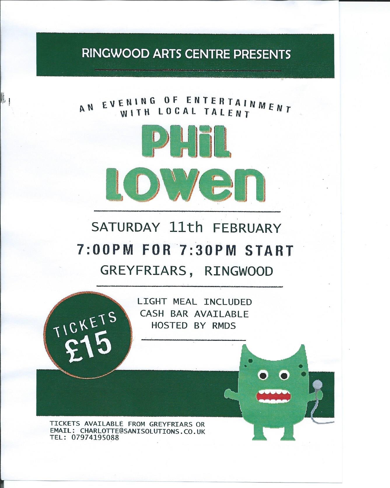 Phil Lowen Entertainer at Greyfriars