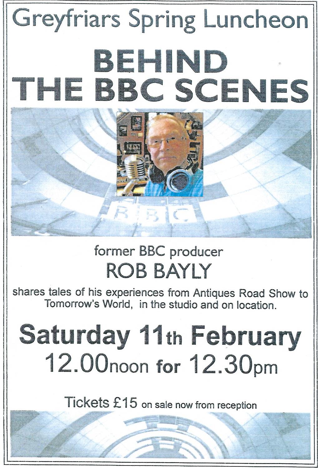 Rob Bayly speaker behind the BBC scenes